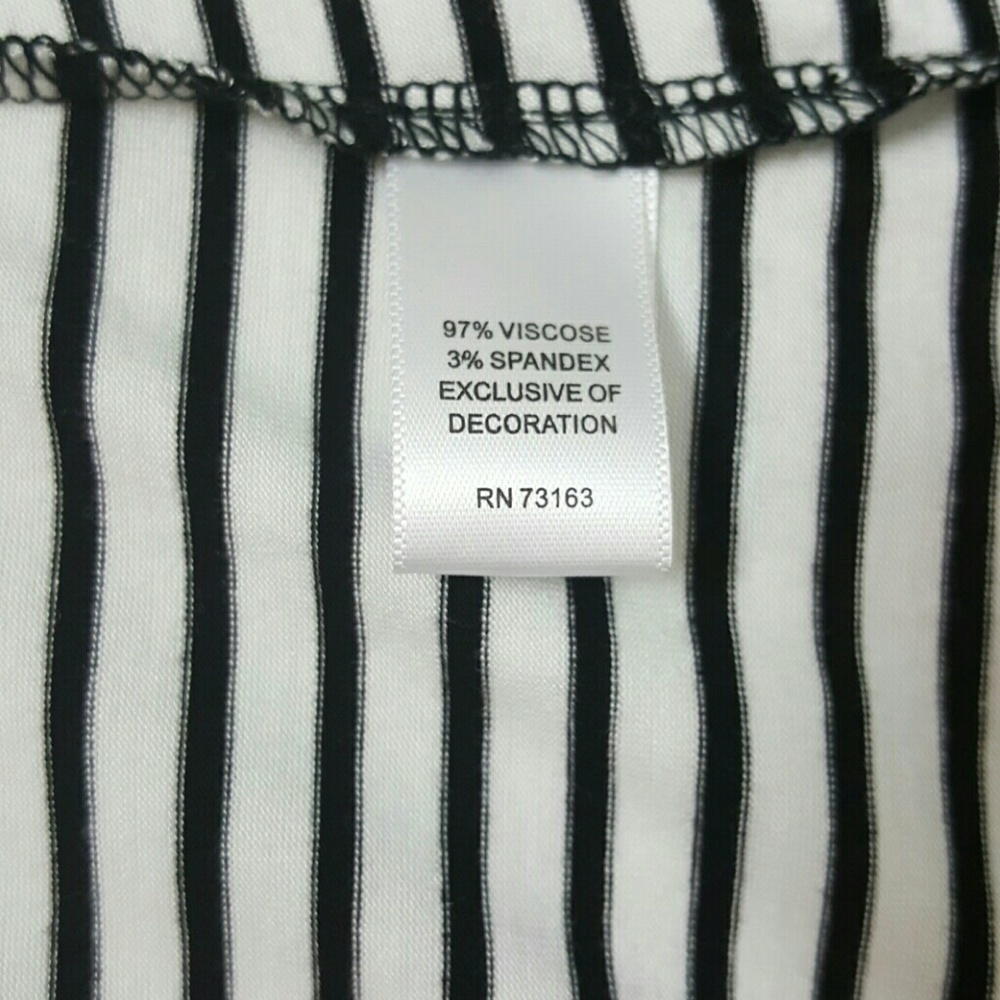 Cable & Gauge top tunic short sleeve stripes women size 3x - Picture 7 of 7
